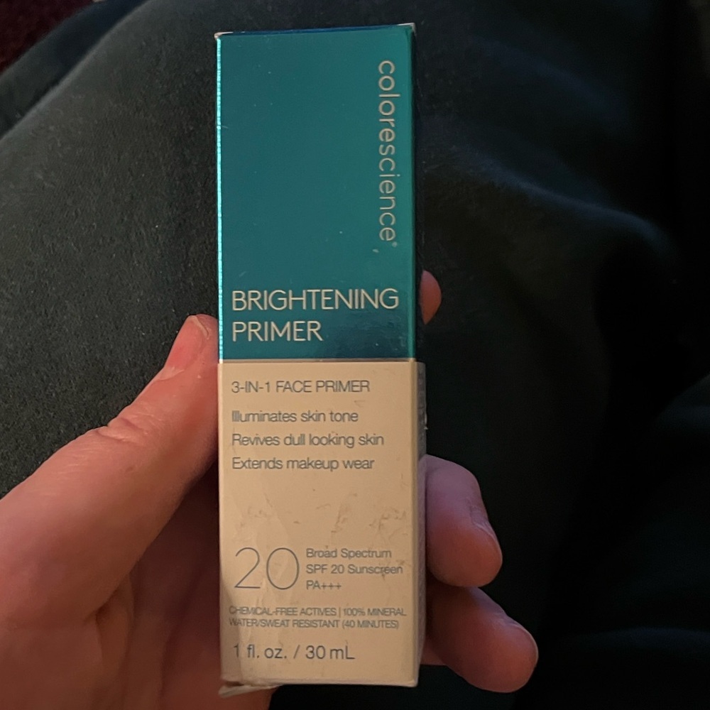 NIB Colorescience Brightening Primer SPF 20 | Mineral Sunscreen | 1 oz | - Picture 6 of 6